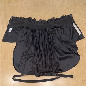 Elegant Black Off-Shoulder Crop Top